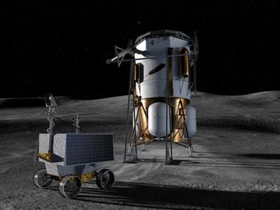 Nasa asigan a Blue Origin misión enviar un rover al Polo Sur lunar