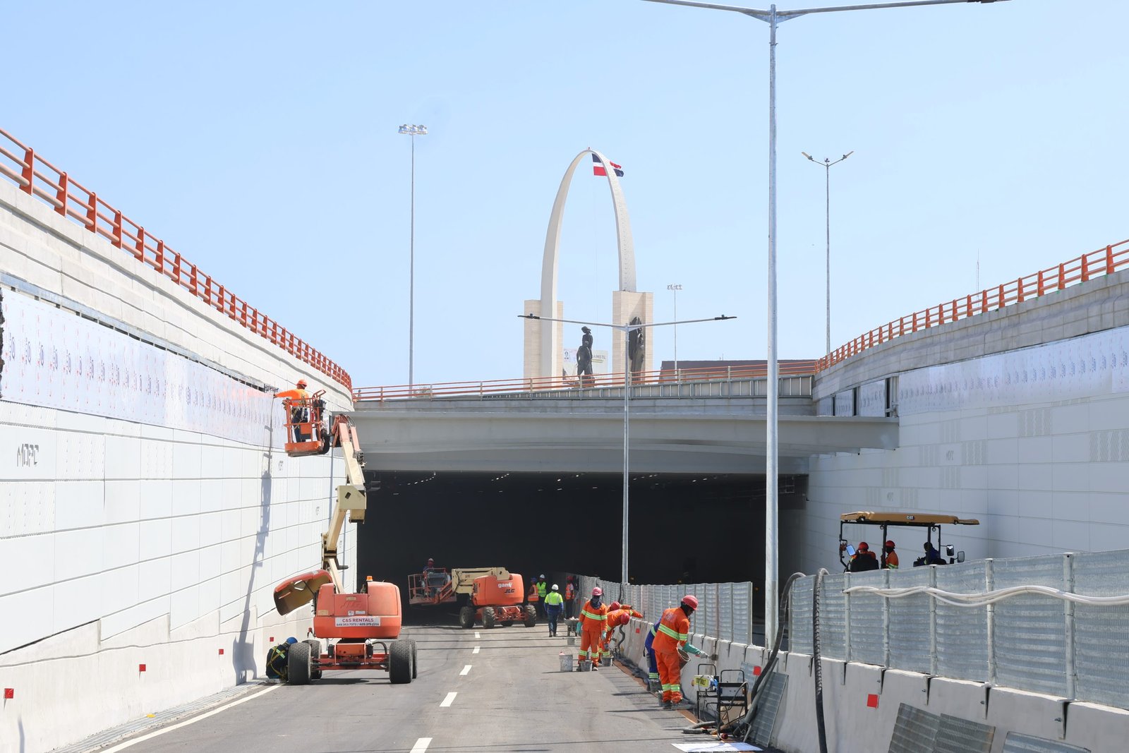 El paso a desnivel de la avenida Gregorio Luperón se inaugurará este domingo 19