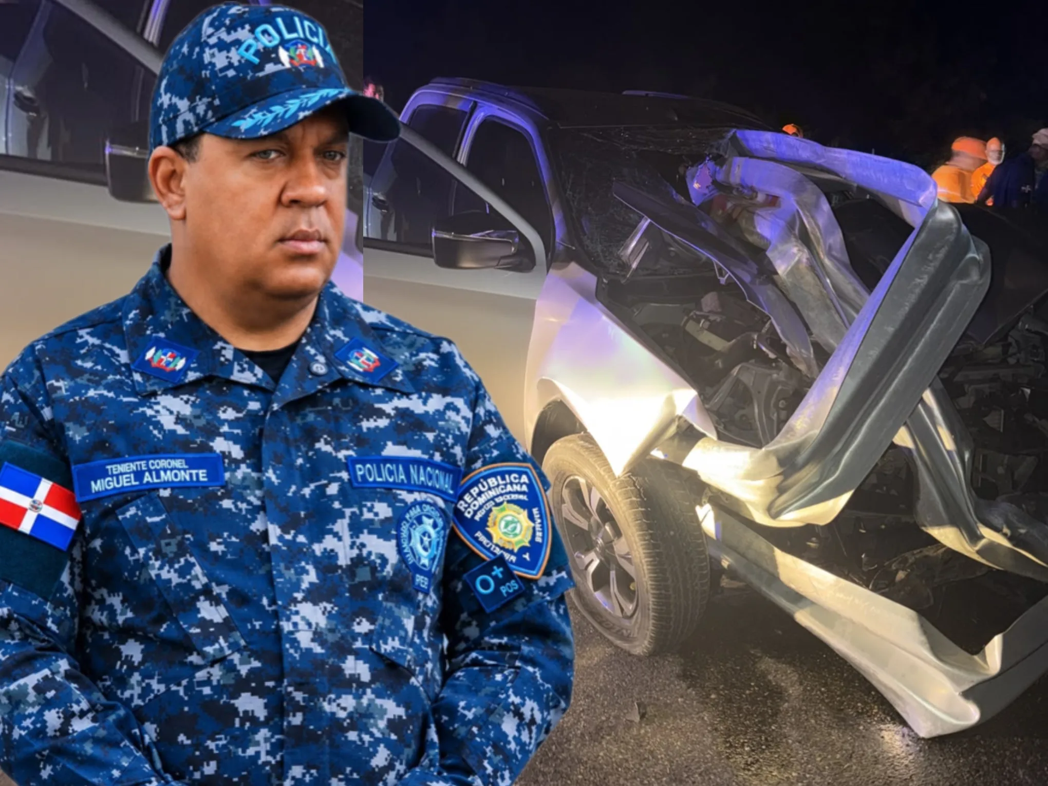 Muere teniente coronel de la Policía Nacional en un accidente de tránsito en la Autovía del Este