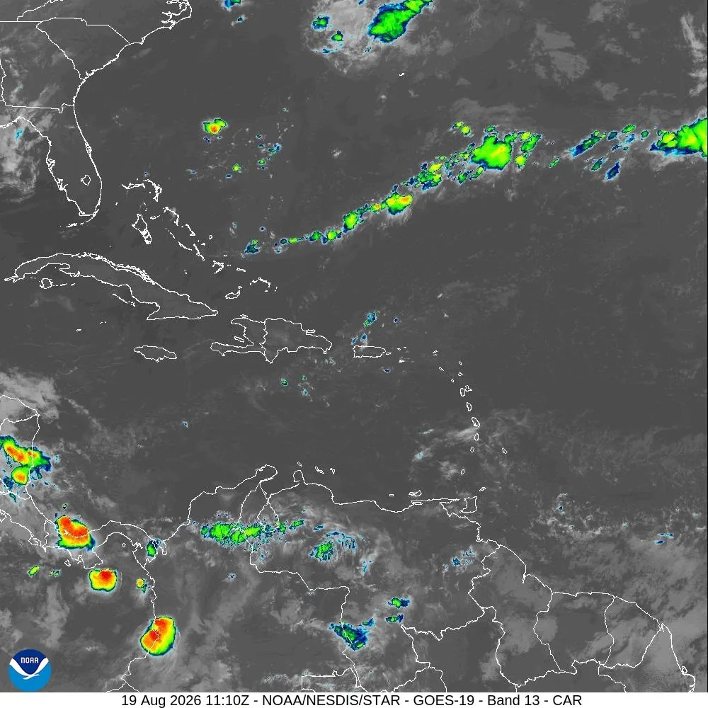 Indomet anticipa lluvias, tormentas eléctricas y vientos por onda tropical y vaguada